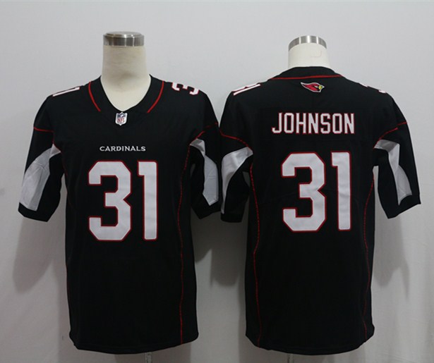 Men's Arizona Cardinals David Johnson #31 Black Jersey
